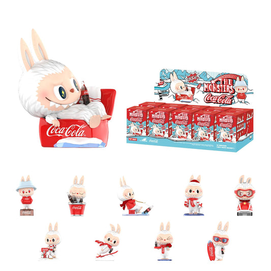 POP MART The Monsters Coca-Cola blind box front view for shelf display and surprise