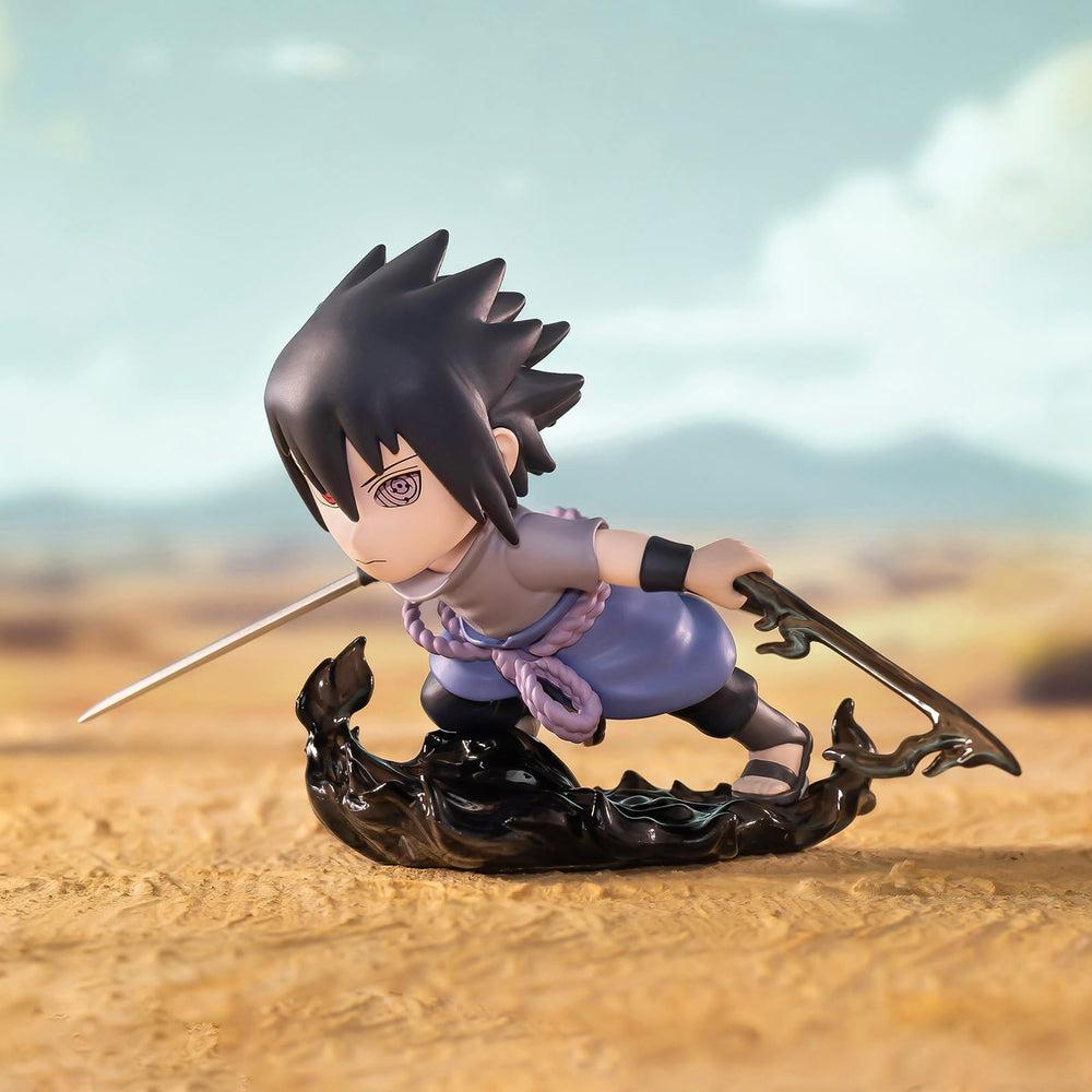 Close-up of POP MART Naruto Ninkai Taisen figure showing detailed paint.