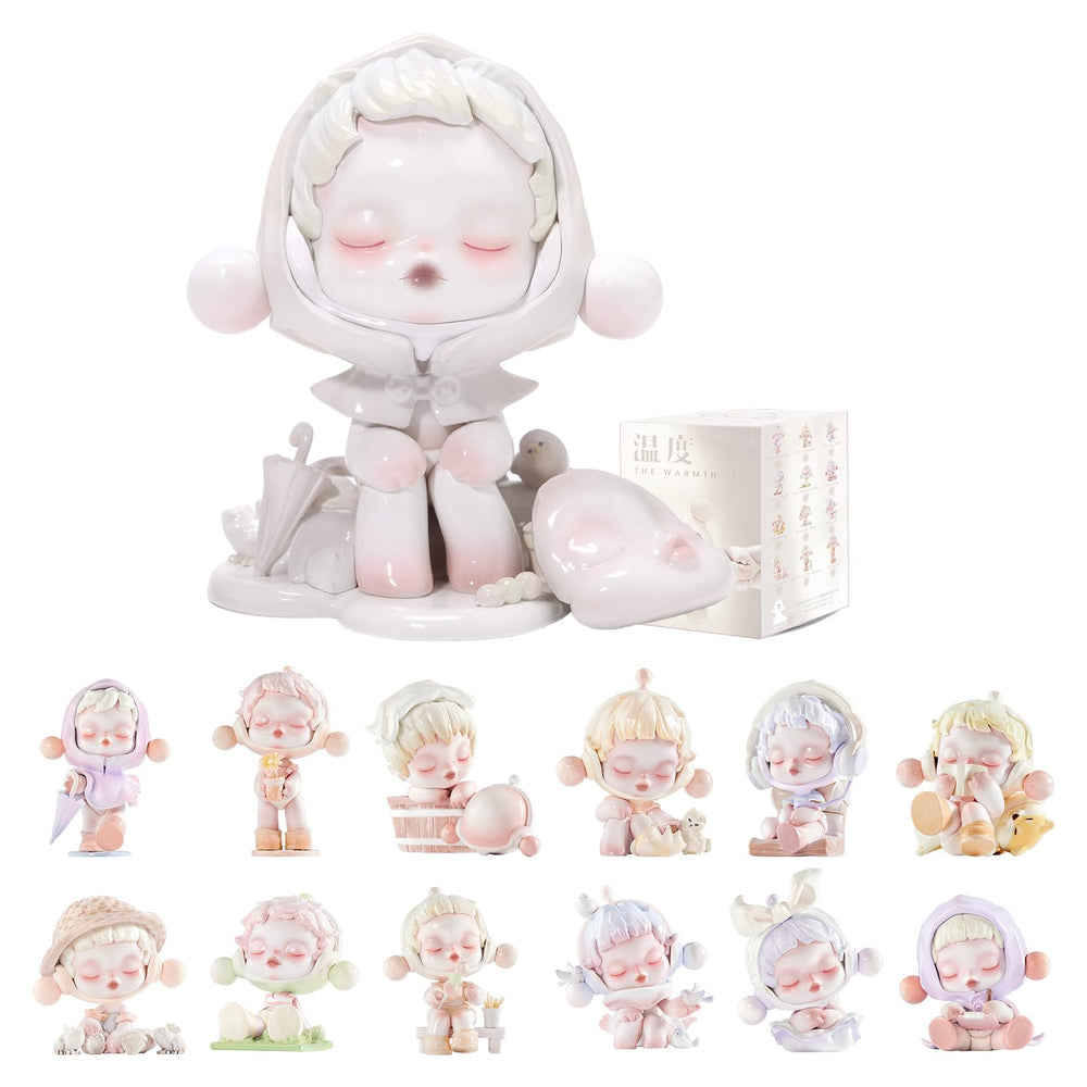 POP MART Skullpanda warmth series figure front view for playful display and gifting