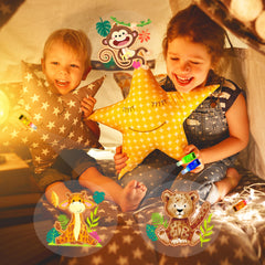 POPOOO jungle animal LED lights to enhance storytelling at parties.
