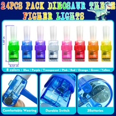 POPOOO dinosaur finger light featuring Pterosaur pattern; engaging visual prop for storytelling.