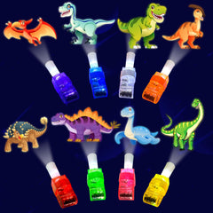 POPOOO dinosaur finger light with Tyrannosaurus design; perfect glow-in-the-dark party favors for kids.