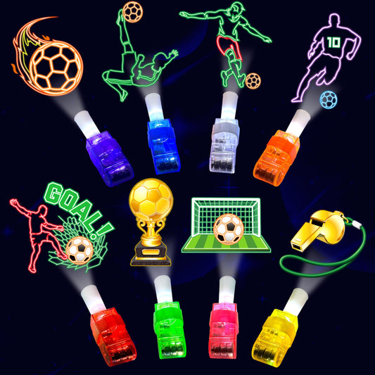 POPOOO LED finger light with soccer player design, ideal party favor for celebrations