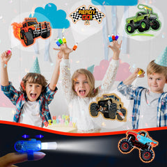 POPOOO LED finger lights featuring racing car pattern for glow playtime.