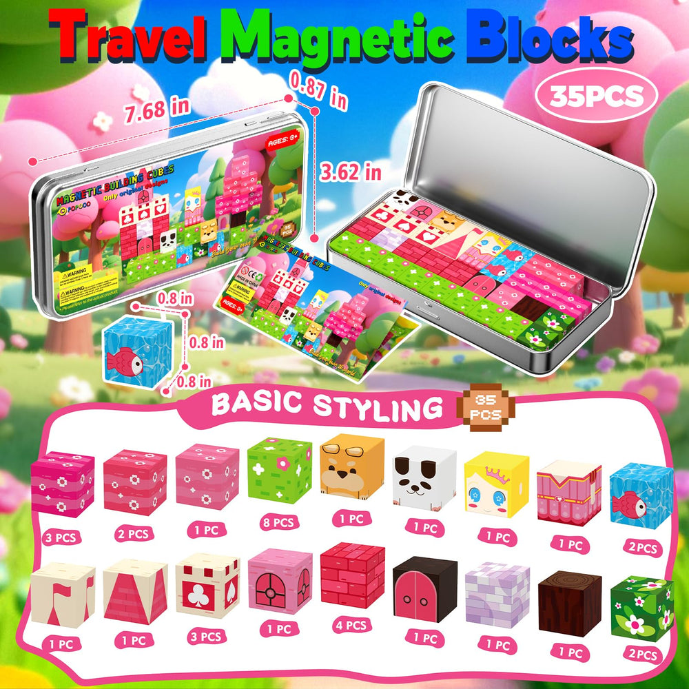 POPOOO magnetic cubes with satisfying click sounds boost focus during STEM building