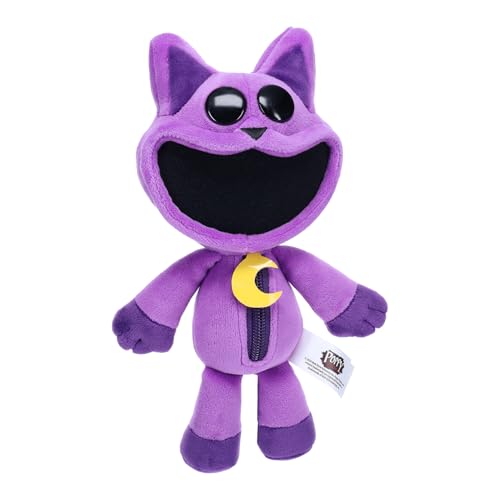 Poppy Playtime CatNap plush side view showing detailed embroidery and soft material.