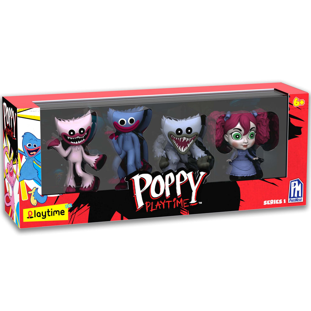 Poppy Playtime vintage pack box display for collectors.