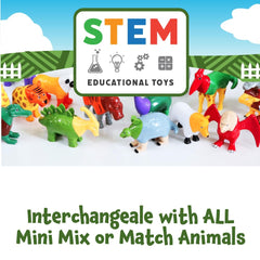 Popular Playthings Magnetic Animals set with pop-up playmat for immersive pretend play