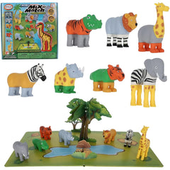 Popular Playthings Magnetic Animals: lion and crocodile figures for imaginative jungle play.