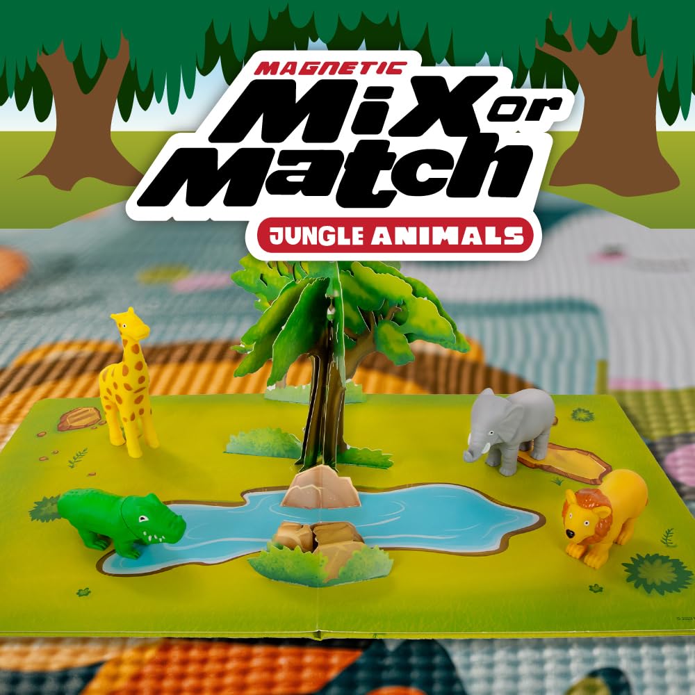 Popular Playthings Magnetic Animals: zebra and elephant pieces offer durable, safe puzzle play.