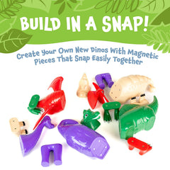 Popular Playthings magnetic puzzle set highlights easy snap-together pieces.
