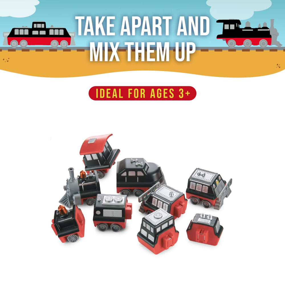 Popular Playthings Magnetic locking system enables quick assembly for little hands.