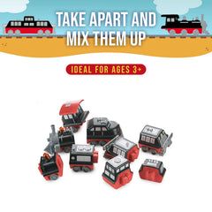 Popular Playthings Magnetic locking system enables quick assembly for little hands.