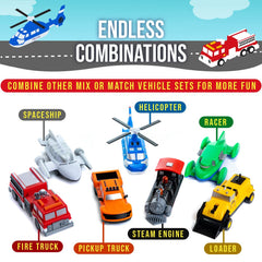 POPULAR PLAYTHINGS Mix or Match Vehicles 21-piece set with magnetic locking system