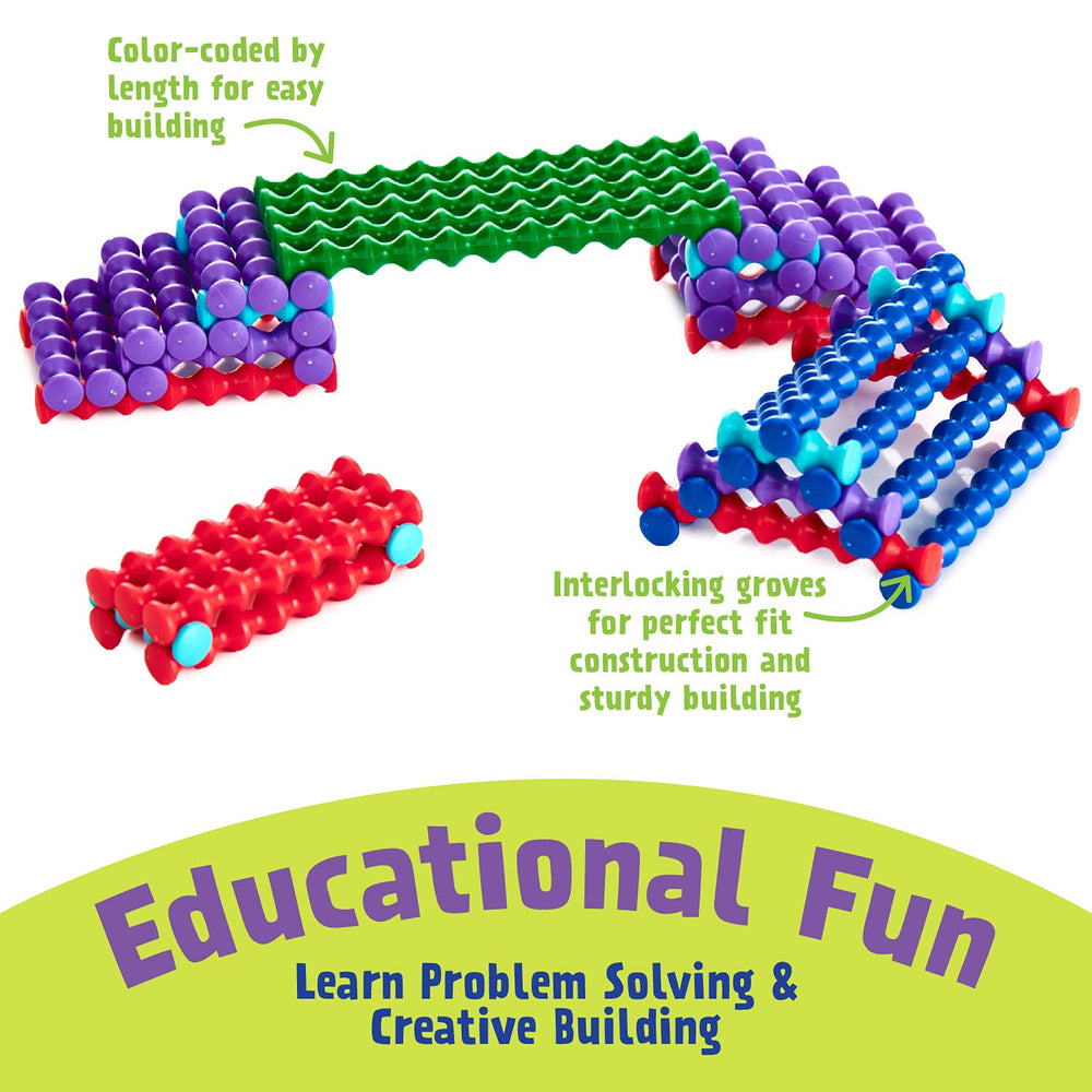 Popular Playthings Playstix bright colors spark engagement and easy sorting.