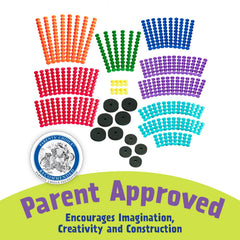Popular Playthings Playstix Vehicles Set color-coding system for organized play