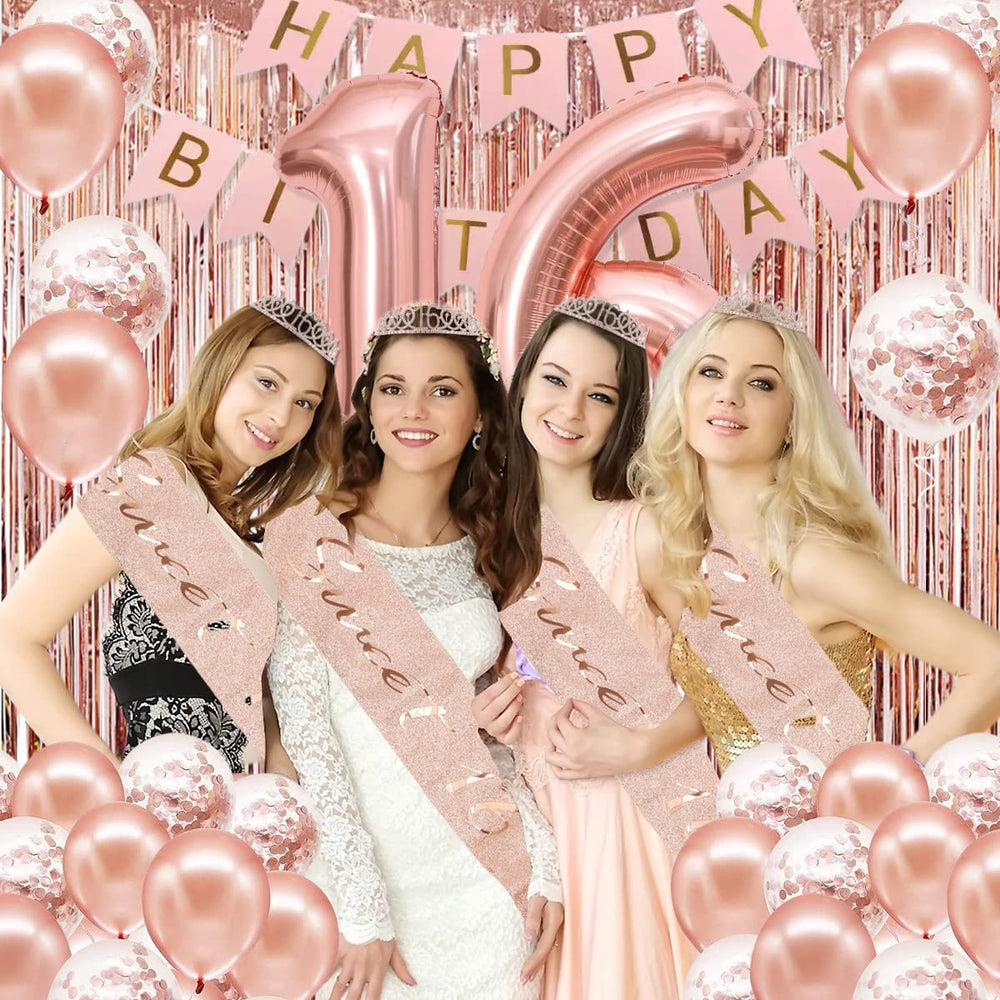PopularLdo Sweet 16 cake topper adds sparkle to desserts and photos.
