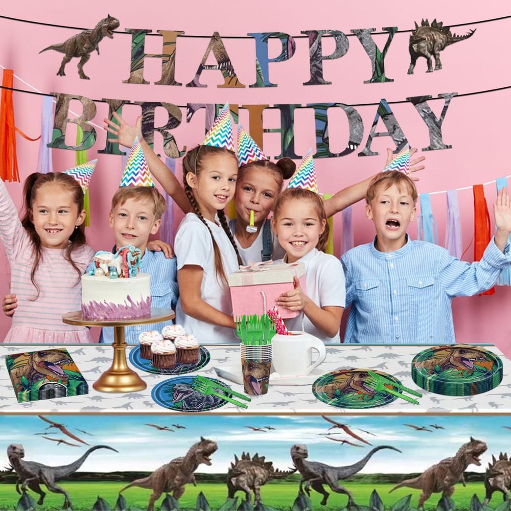 Poqirzan dinosaur tablecloth 54x108 waterproof for quick cleanup