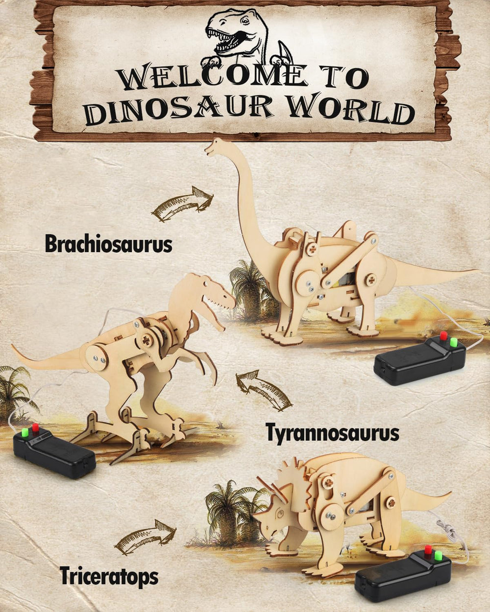 Poraxy Pterosaur setup highlights movement features for imaginative play.