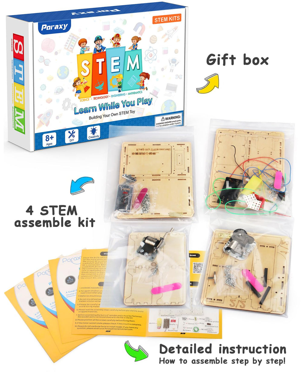 Poraxy gear-puzzle parts promote critical thinking during building