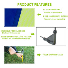 Porayhut durable blue soccer goal for versatile play.