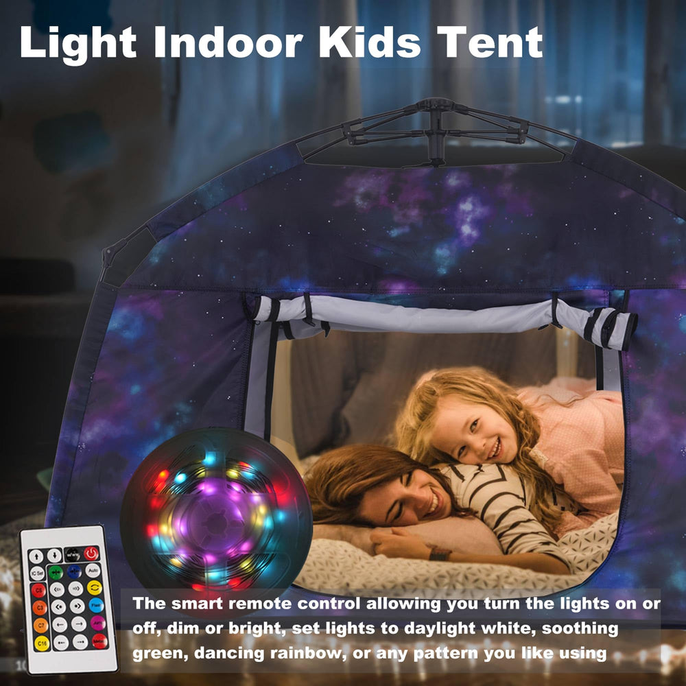 Wheel hub design enables a fast 3-second setup for the Galaxy tent.