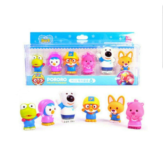 PORORO character bath toy set designed for small hands with easy grip.