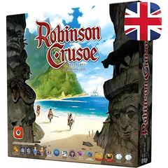 Portal Games' Robinson Crusoe box cover for immersive cooperative adventure