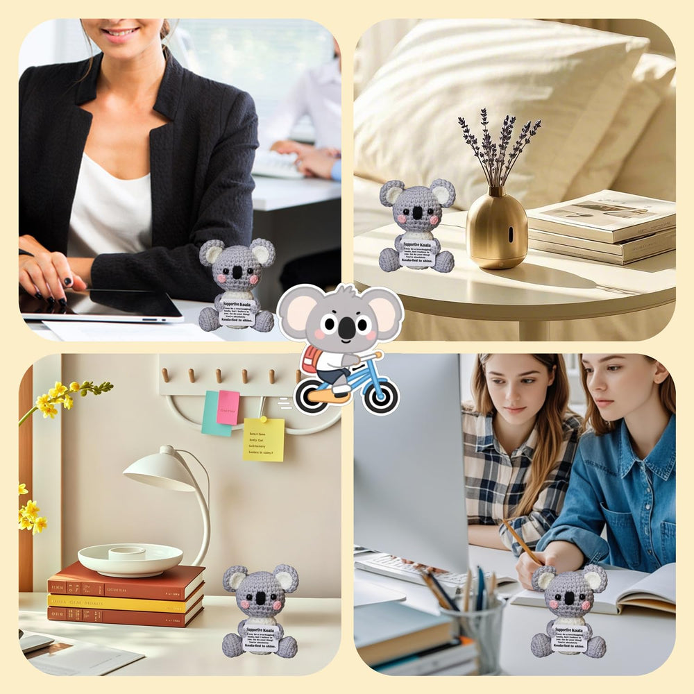 POSSHE Koala Gifts soft yarn texture feels cuddly to touch.