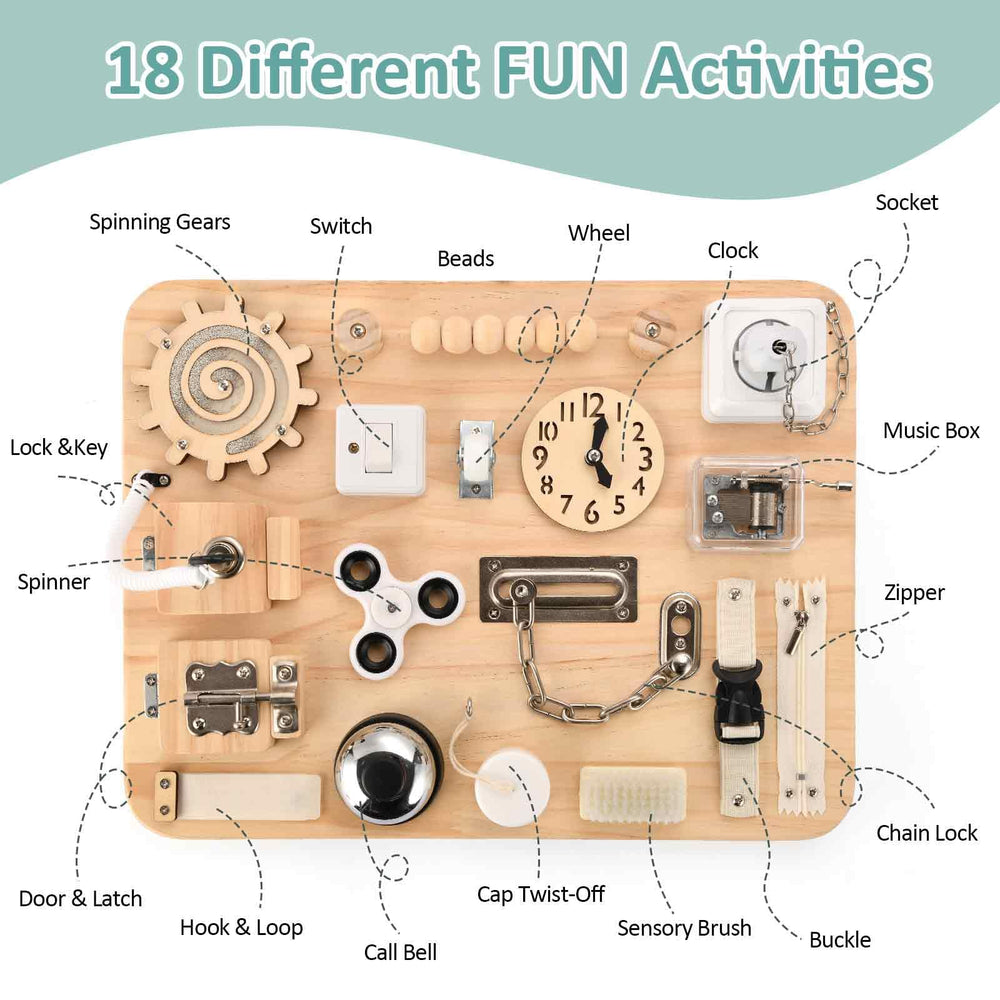 Potatomato sensory toy wooden surface for calming tactile play
