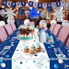 Pounira blue 10in latex balloons provide bold color accents