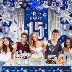 Pounira happy birthday banner for vibrant party visuals