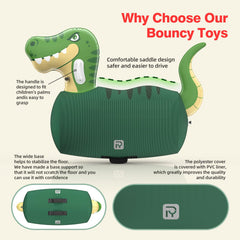 POVRYE large-dimensions ride-on designed for spacious, comfortable bouncing