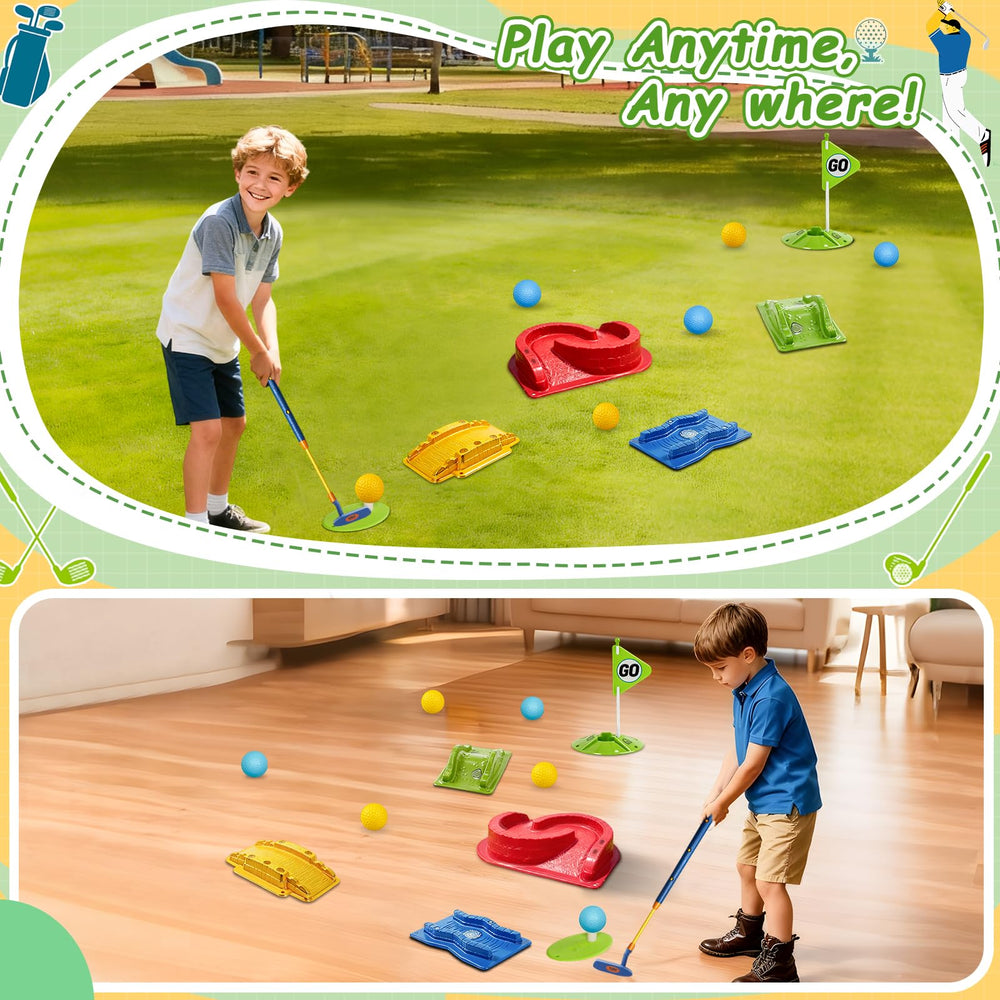 POWCAVA Kids Golf Set balls for beginner practice and rhythm.