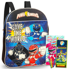 Power Rangers preschool backpack ready for daily use with kid-friendly design.