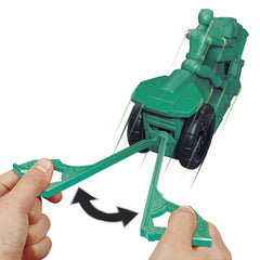 Power Rangers Dino Fury Green Ranger accessory close-up reveals sculpted features