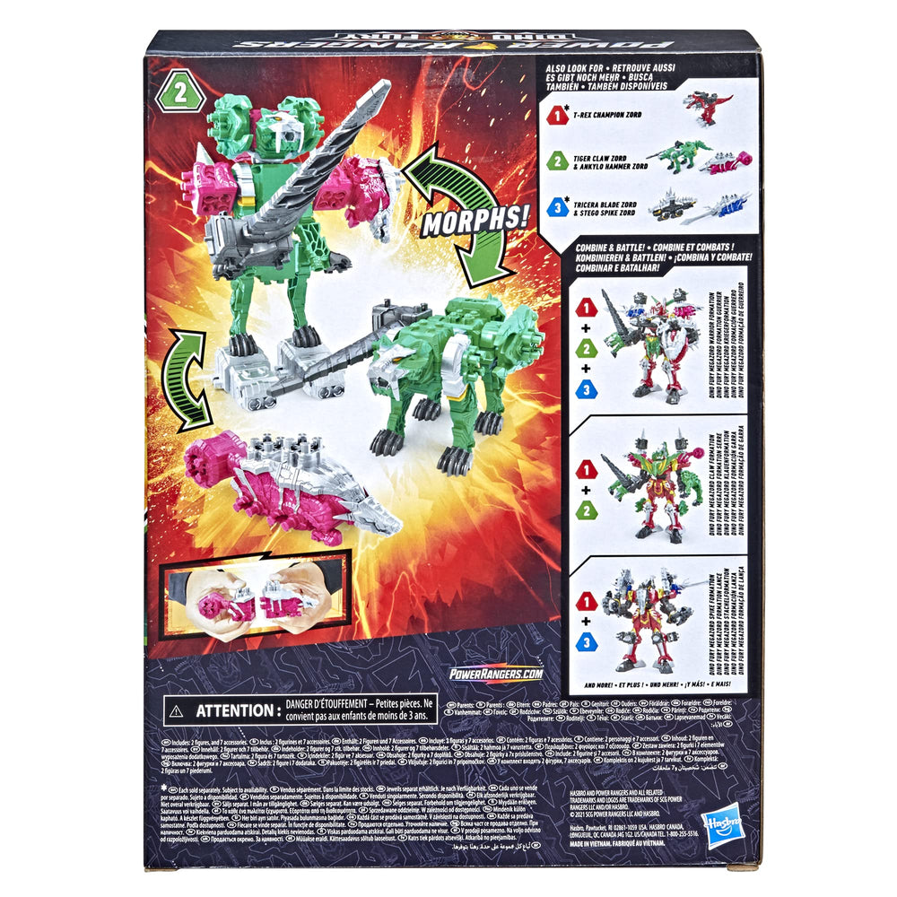 Power Rangers Dino Fury Megazord construction kit for display and play.