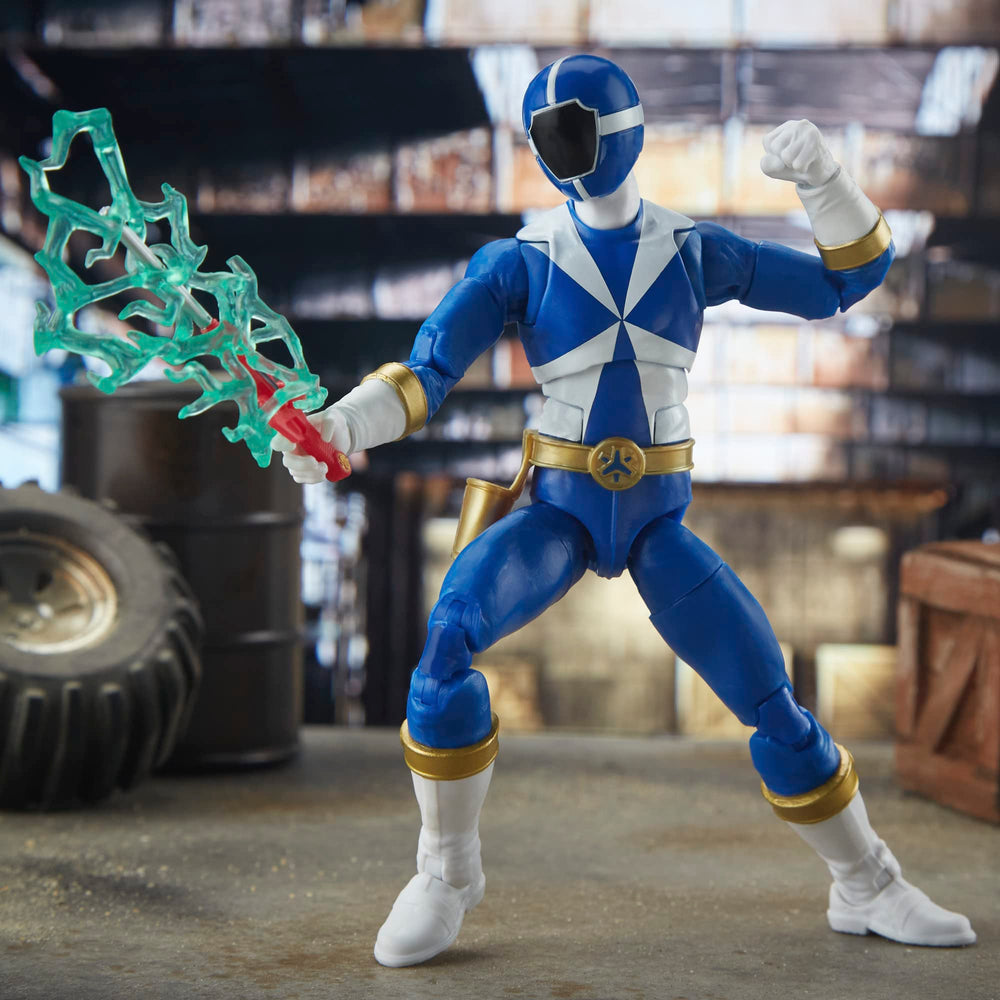 Power Rangers Lightspeed Rescue Blue Ranger packaging art for collectors.
