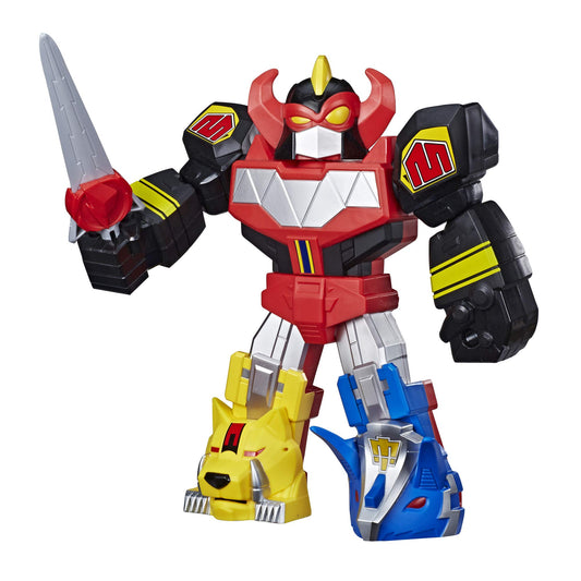 Power Rangers Megazord assembly shows combined Dinozords for imaginative battles