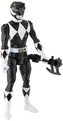 Power Rangers Mighty Morphin Black Ranger 12-Inch Figure front view for display and pretend play.
