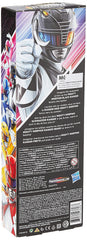Power Rangers Mighty Morphin Black Ranger back view highlighting suit details and pose.