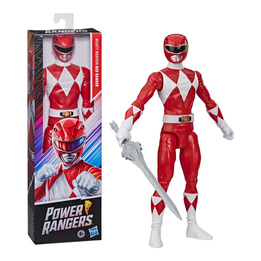 Power Rangers Mighty Morphin Red Ranger figure in dynamic pose for imaginative play and display
