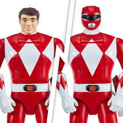 Power Rangers Mighty Morphin Red Ranger close-up texture and eyes