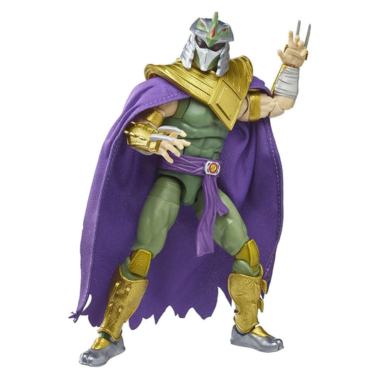 Power Rangers Morphed Green Ranger Shredder Deluxe figure in dynamic pose for display and imaginative play.