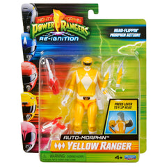 Power Rangers Re-Ignition Yellow Ranger 6-Inch figure front view for display