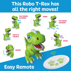 Power Your Fun Robo Pets T-Rex gesture mode responding to hand motions.