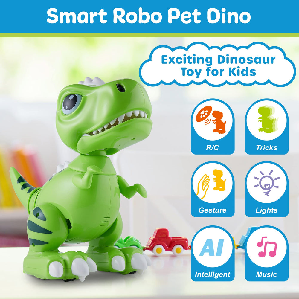 Power Your Fun Robo Pets T-Rex multiplayer mode for shared play.