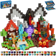 Powerful Xishan 200pcs magnetic blocks with princess castle textures for imaginative, screen-free play.