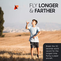 POWERUP 2.0 setup ready to fly illustrates quick 20-second assembly for instant play