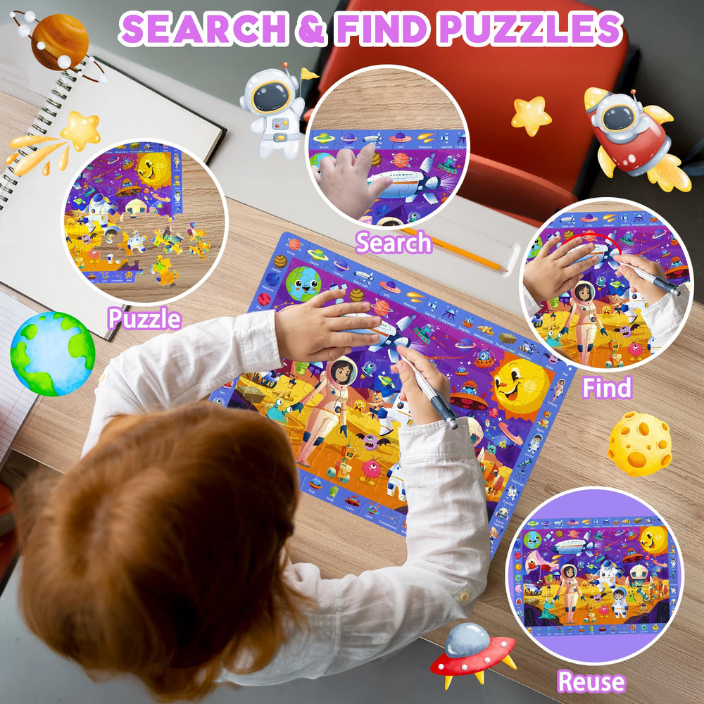 Powza Space Scene puzzle: astronaut scenes spark curiosity and problem-solving during play